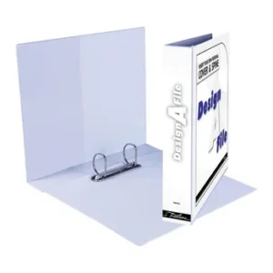 Treeline A4 Design-A-File 2D Ringbinder PVC 40mm White