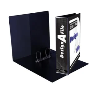 Treeline A4 Design-A-File 2D Ringbinder PVC 50mm Black