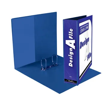 Treeline A4 Design-A-File 2D Ringbinder PVC 50mm Blue