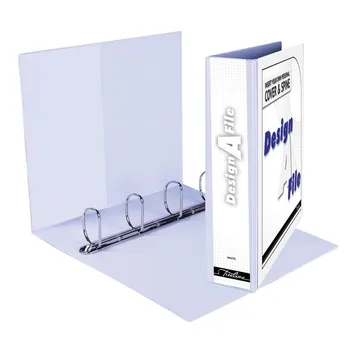 Treeline A4 Design-A-File 4D Ringbinder PVC 50mm White