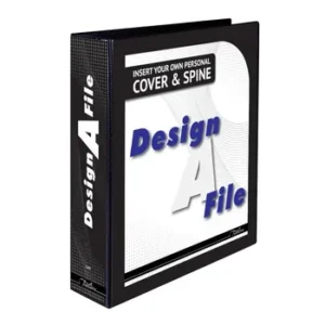 Treeline A4 Design-A-File PVC Lever Arch File 70mm Black (1)
