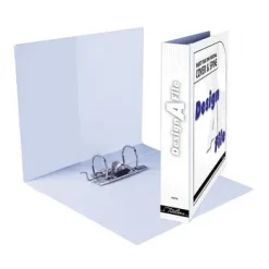 Treeline A4 Design-A-File PVC Mini Lever Arch File 40mm White (3)