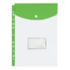 Treeline A4 Filing Carry Folder PVC 180 Micron Top Open Hot Pink
