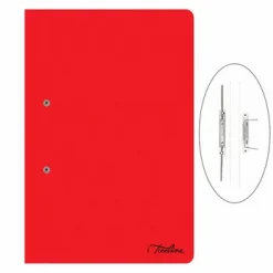 Treeline Foolscap Accessible Files Deep Tint 320gsm Red - Pack 4