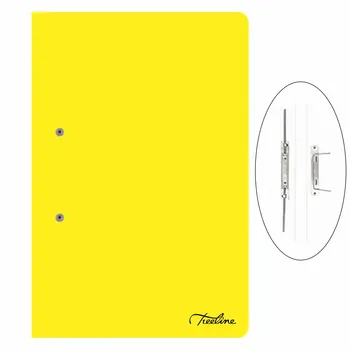 Treeline Foolscap Accessible Files Deep Tint 4 Pack 320gsm Yellow