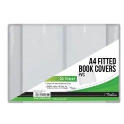 Treeline A4 Fitted Book Covers 120 Micron Pack 10