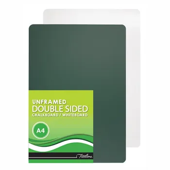 Treeline A4 Double Sided Chalkboard and Whiteboard Unframed