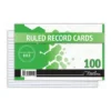 Treeline 6 x 4 Ruled Record Cards 102 x 152mm 100s