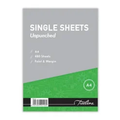 BS54 - Treeline Single Sheet A4 Paper Ruled Unpunched 480 Sheets (1)