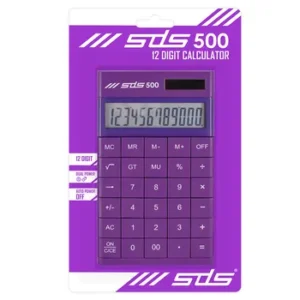SDS 500 Desktop Calculator 12 Digit Purple (1)