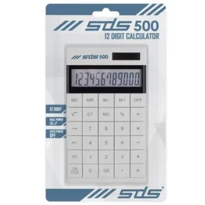 SDS 500 Desktop Calculator 12 Digit White (1)