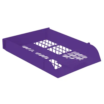Treeline Single Desk Letter Tray Electric Purple
