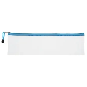 TR9101-02 - Treeline Transparent Clear PVC Pencil Bag 33cm Blue