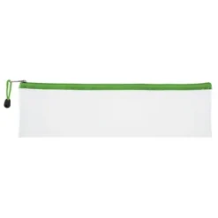 TR9101-04 - Treeline Transparent Clear PVC Pencil Bag 33cm Green