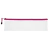 Treeline Transparent Clear PVC Pencil Bag 33cm Purple
