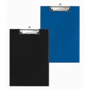 T5-BLACK-Treeline A4 PVC Single Side Clipboard Black and Blue