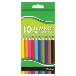 56-8864-00-Treeline Triangular Jumbo Pencil Crayons 10s