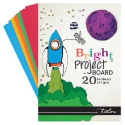71-3216-33-Treeline A4 Deep Tint Board Project Pad 160gsm Assorted 20s