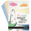 Treeline A4 Bright Paper Project Pad 80gsm Assorted 50s