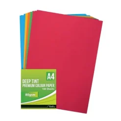 71-6000-30-Treeline A4 Deep Tint Project Paper 80gsm Assorted 100s