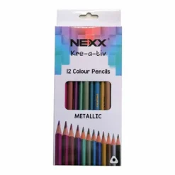 PCL0033-Nexx Metallic Colouring Pencils 12s