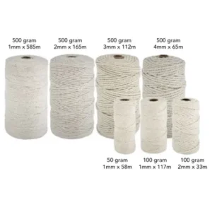 Treeline Cotton Twine String Assorted Sizes 2