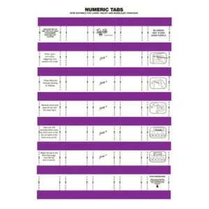 013005-Tidy Files Numeric Laser Labels 33mm Dark Purple