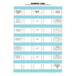 013008-Tidy Files Numeric Laser Labels 33mm Light Blue