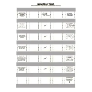013010-Tidy Files Numeric Laser Labels 33mm Light Grey