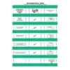 Tidy Files Alphabetical Laser Labels 55mm Lime - Pack 5