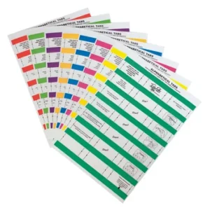 015888-Tidy Files Alphabetical Laser Labels 55mm Rainbow 25 Colours