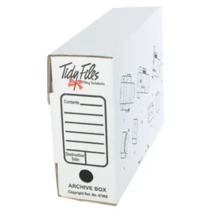 07002-PK5-Tidy Files Folio Archive Box White - Pack 5
