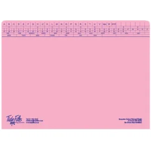 Tidy Files A4 Executive Medium Weight File With Tri-Clip Pink - Pack 25