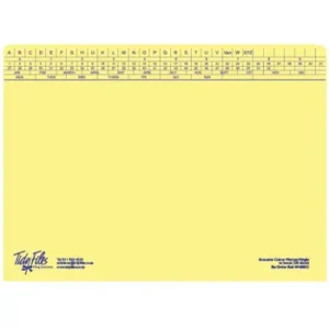 Tidy Files A4 Executive Medium Weight File With Tri-Clip Yellow - Pack 25