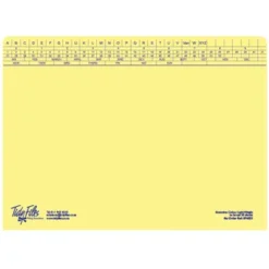 074023Y-PK25-Tidy Files A4 Executive Light Weight File Yellow - Pack 25