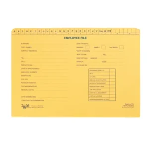 Tidy Files A4 Executive Medium Weight Employee File Cream - Pack 25