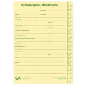 Tidy Files A4 Gynaecological Medical File Cream - Pack 25