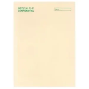 47350-PK25-Tidy Files A4 Economy Confidential Medical File Cream - Pack 25