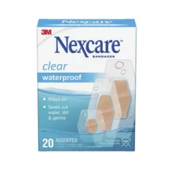 Nexcare Clear Waterproof Plasters Assorted Sizes 20s