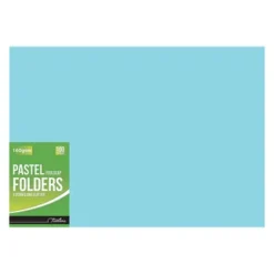 Treeline Pastel Manilla Folders 160gsm Blue 100s