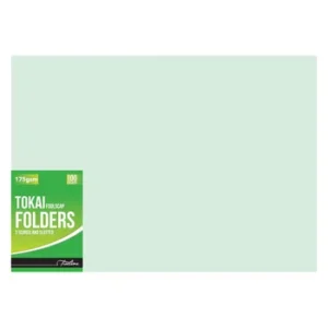 Treeline Tokai Manilla Board Folders 175gsm Pastel Green 100s