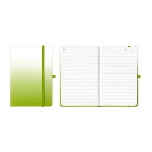 SDS A5 Journal Ruled 192 Page Gradient Lime Green (2)