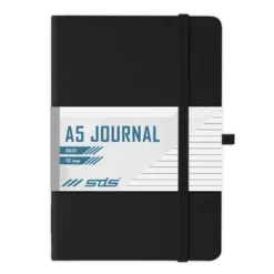 SDS A5 Journal Ruled 192 Page Solid Black (2)