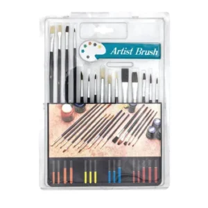 Artist Paint Brushes Small Horse Hair Set 15 Piece