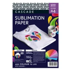 Cascade A4 Sublimation Heat Transfer Paper 100gsm White 100s