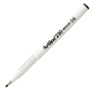 Artline EK210 Fineliner Writing Pen 0.6mm Black - Box 12 (2)