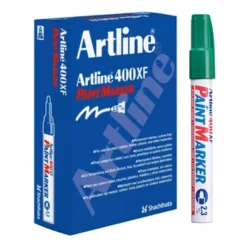 Artline EK400 Medium Point Paint Marker 2.3mm Green - Box 12