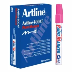 Artline EK400 Medium Point Paint Marker 2.3mm Pink - Box 12