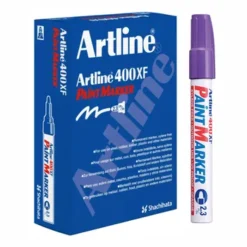 Artline EK400 Medium Point Paint Marker 2.3mm Purple - Box 12