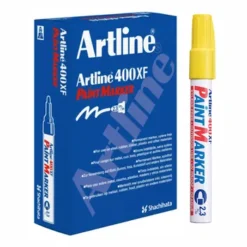 Artline EK400 Medium Point Paint Marker 2.3mm Yellow - Box 12